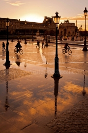 Balade à vélo après l'averse, Paris