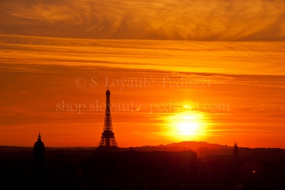 La Tour Eiffel au soleil couchant
