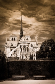 Notre-Dame depuis la pointe de l'île de la Cité, Paris