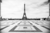 La Tour Eiffel depuis le Parvis des Droits de l'Homme